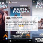 SidNaazLovers | Sidharth Shukla promote Shehnaaz Gill new song 'kurta Pajama'