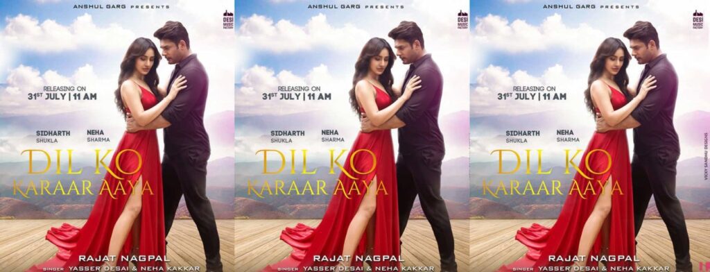 Sidharth Shukla fan Tops trending in india for Dil Ko Karaar Aaya Announces The Release Date With A NEW Poster