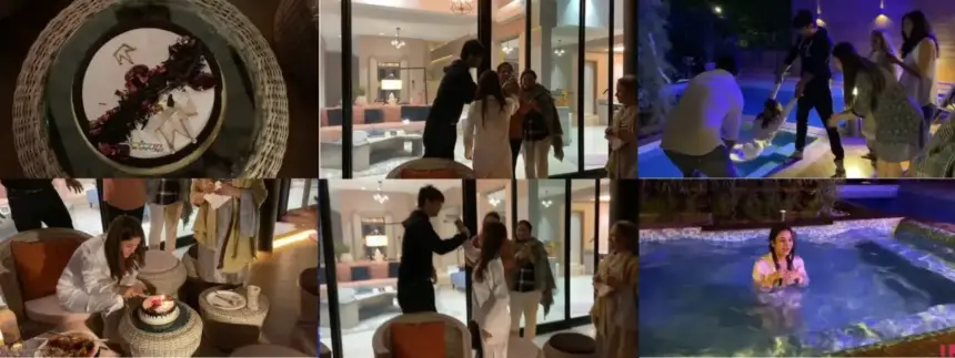 Sidharth Shukla throws 'birthday girl' Shehnaaz Gill into the pool