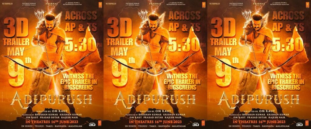 Adipurush Trailer Set to Release on May 9th: A Glimpse into the Epic Film Adipurush Trailer Set to Release on May 9th: A Glimpse into the Epic Film