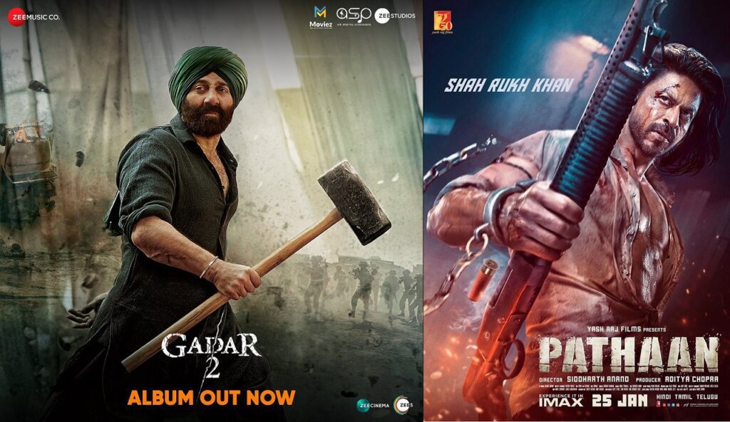 Gadar 2 vs Pathan Collection: Sunny Deol’s Gadar 2 Achieves Remarkable Box Office Success gadar 2 vs pathan collection | Box office Collections Gadar 2 VS Pathaan