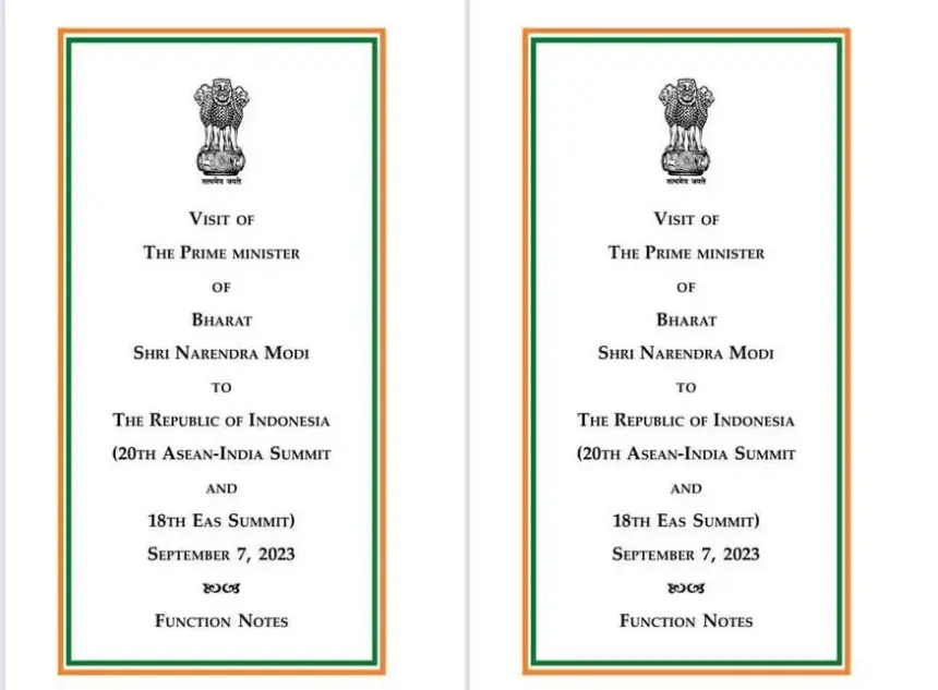 Bharat' Instead of 'India