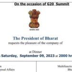 India's Name Change to 'Bharat'