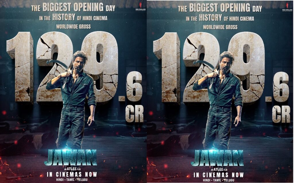 Jawan Box Office Collection Day 1: Shah Rukh Khan’s Film Makes History as Bollywood’s Biggest Opener with Record ₹65 Crore Jawan Box Office Collection