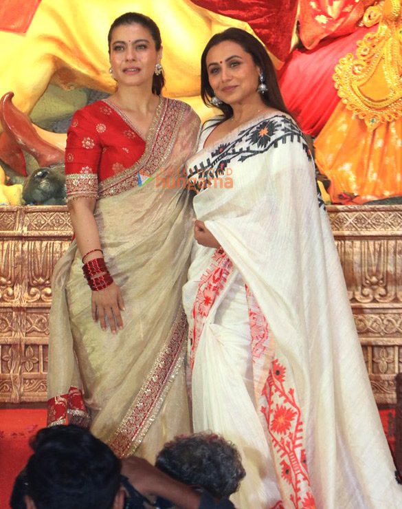 Photos: Rani Mukerji, Kajol, Ayan Mukerji and others snapped during Durga Puja at North Bombay Sarbojanin | Parties & Events