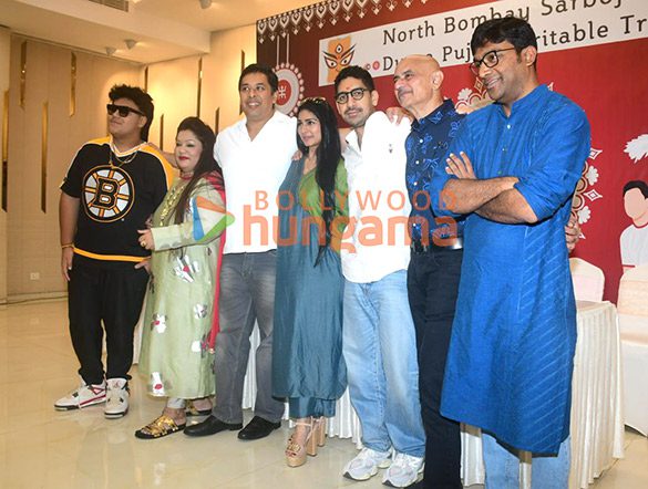 Photos: Tanishaa Mukerji, Ayan Mukerji and others snapped at North Bombay Sarbojanin Durga Puja 2025 press meet | Parties & Events