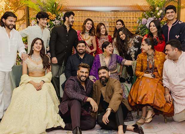 Arjun Kapoor, Janhvi Kapoor with Shikhar Pahariya, Sonam Kapoor Ahuja and others attend Anshula Kapoor and Rohan Thakkar’s engagement : Bollywood News