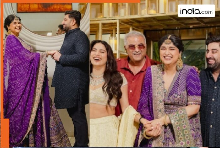 Anshula Kapoor drops FIRST pics from Gor Dhana ceremony with Rohan Thakkar; Janhvi-Shikhar’s fun moment wins hearts