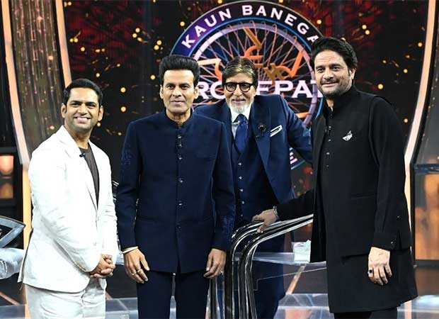 Manoj Bajpayee and Jaideep Ahlawat leave Amitabh Bachchan in splits as they recreate his iconic dialogue in Bhojpuri on KBC 17 17 : Bollywood News
