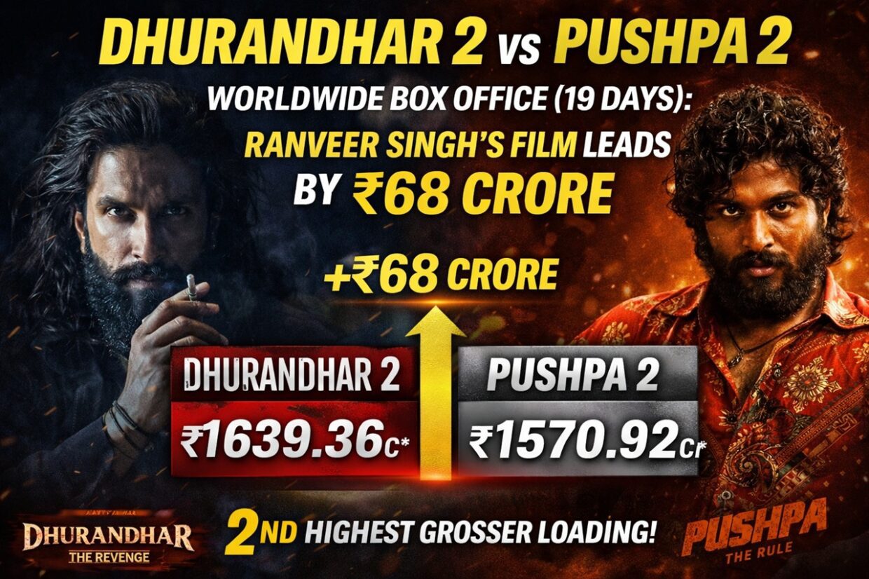 Dhurandhar 2 vs Pushpa 2 Worldwide Box Office